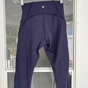 Lululemon Cropped Navy Leggings